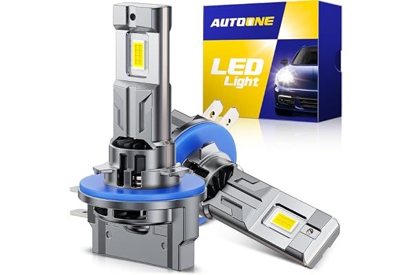 AUTOONE H11B LED Bulb High Low Beam Headlights Replacement, 1000% Brightness, Canbus Ready Longer Lifespan, 6500K White Plug