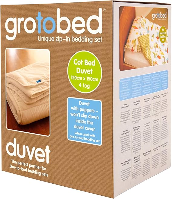 gro to bed cot bed duvet