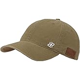 RRvane Vintage Washed Twill Cotton Dad Hat - Soft Unstructured Adjustable Baseball Cap