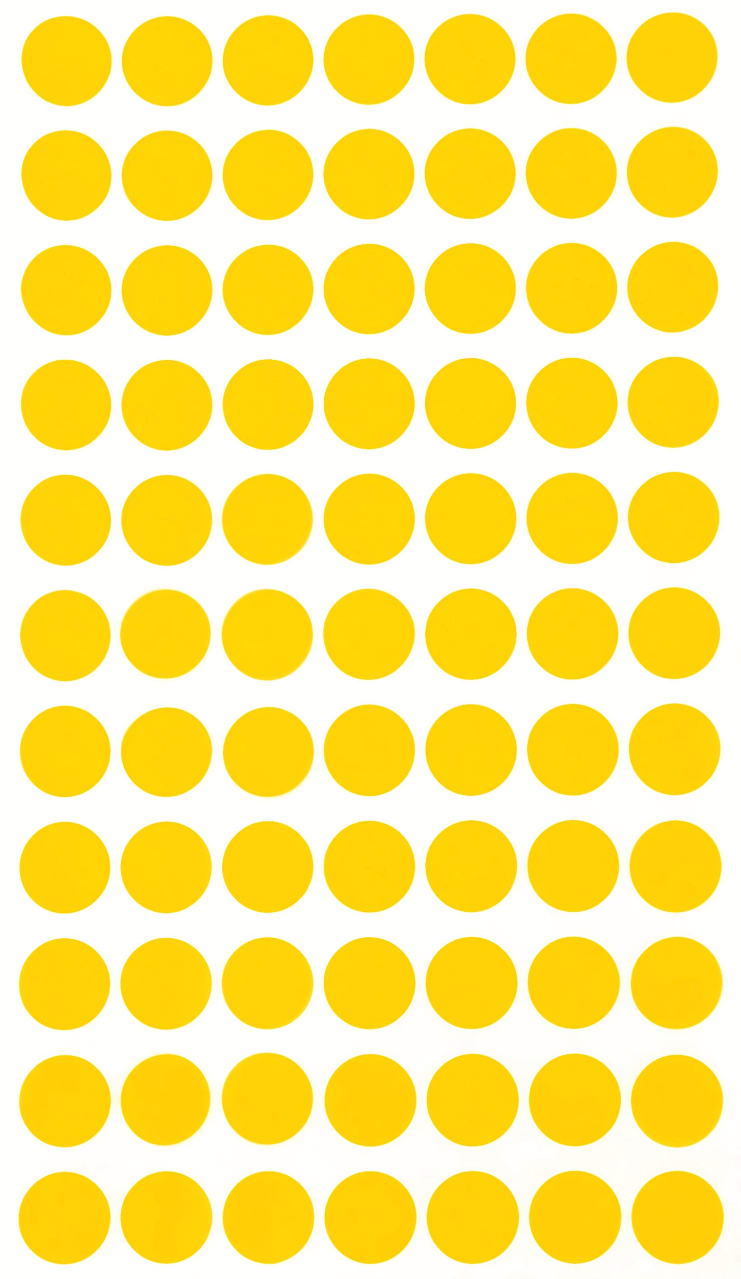 Round Stickers 15mm Yellow Label - Easy to Remove Labels 1.5cm - 770 Pack by Royal Green