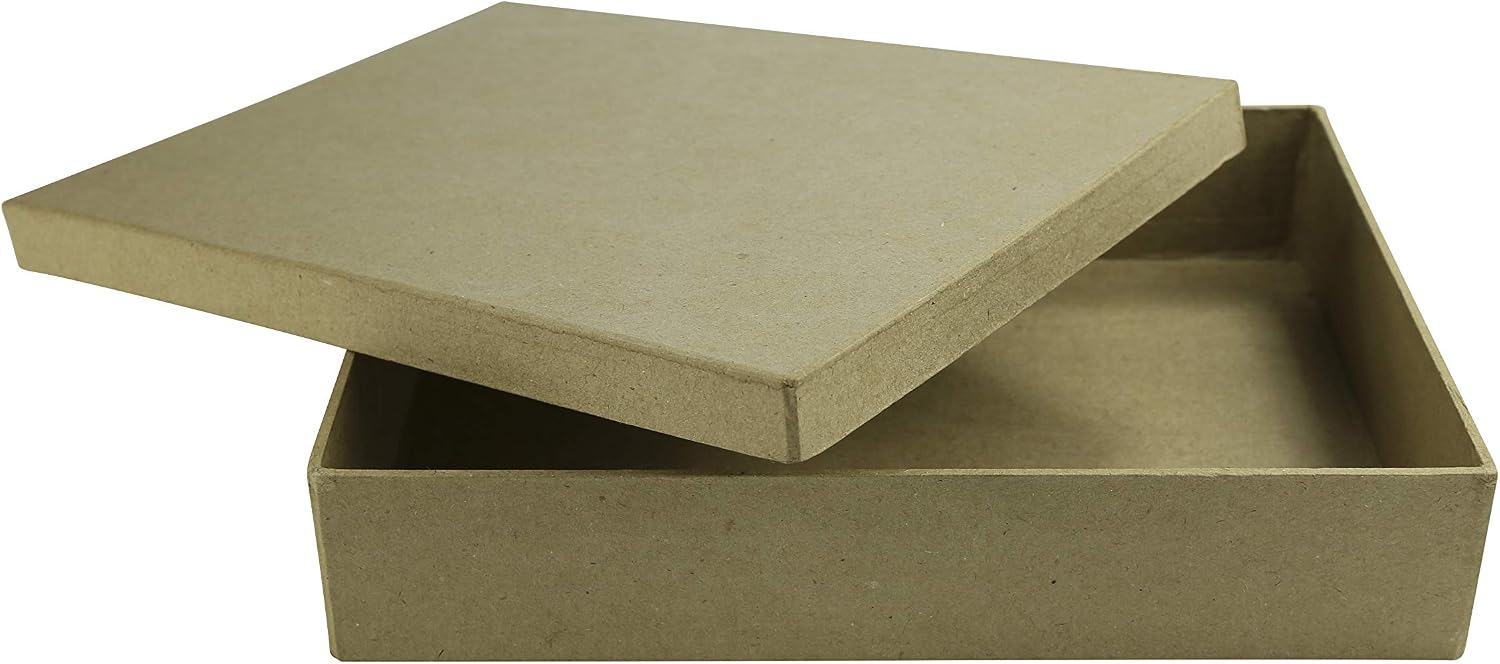 Décopatch Mache A5 Square box, 16.5x22.5x4.5cm, Brown - Image 5
