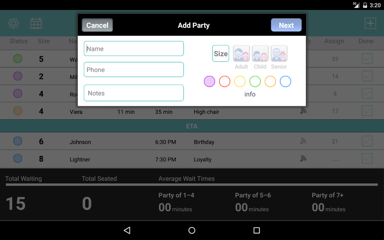 Waitlist for Android
