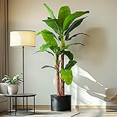 Erimda 7.2FT Artificial Banana Tree Tall Fake Banana Leaf Plant Faux Banana Silk Tree Faux Banana Leaves for Home Swimming Pool Indoor Outdoor Patio Tropical Decor