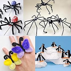 Anvin Pipe Cleaners 100 Pcs Black Color Chenille