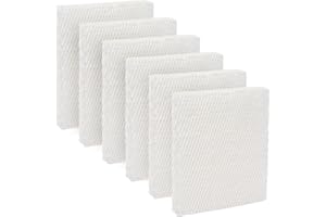 LBLVBNEWD HFT600 6 Pack Humidifier Wicking Filter T Replcement Compatible with Honeywell HEV615 HEV620 Humidifier, Compared to Part HFT600T HFT600PDQ Wicking Filter, White