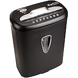 Amazon Basics Cross Cut Paper Shredder and Credit Card Shredder with 4.1 Gallon Bin, 8 Sheet Capacity