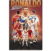 Cristiano Ronaldo Poster 2 Wall Art Canvas Print Poster Home Bathroom Bedroom Office Living Room Decor Canvas Poster Unframe: 16x24inch(40x60cm)