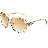 FEISEDY Women Square Reading Sunglasses Sparkling Composite Shiny Frame Sun Reader Glasses B2923