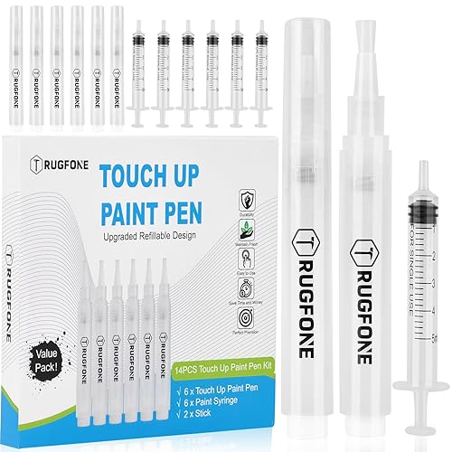 TRUGFONE Touch Up Paint Pen Paint Touch Up Pens Fillable Brushes