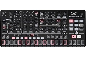 IK Multimedia UNO Synth Pro X, Dual-Filter Paraphonic Analog Desktop Synthesizer, Audio Interface with Modulation Matrix, 12 Studio-Quality Effects, Software Editor, USB/MIDI/CV/GATE/Audio I/O (Black)