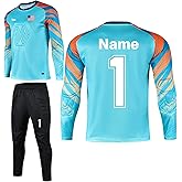 LAIFU Custom Soccer Goalie Jerseys Youth Adults Goalkeeper Jersey Personalized with Name Team Number Logo