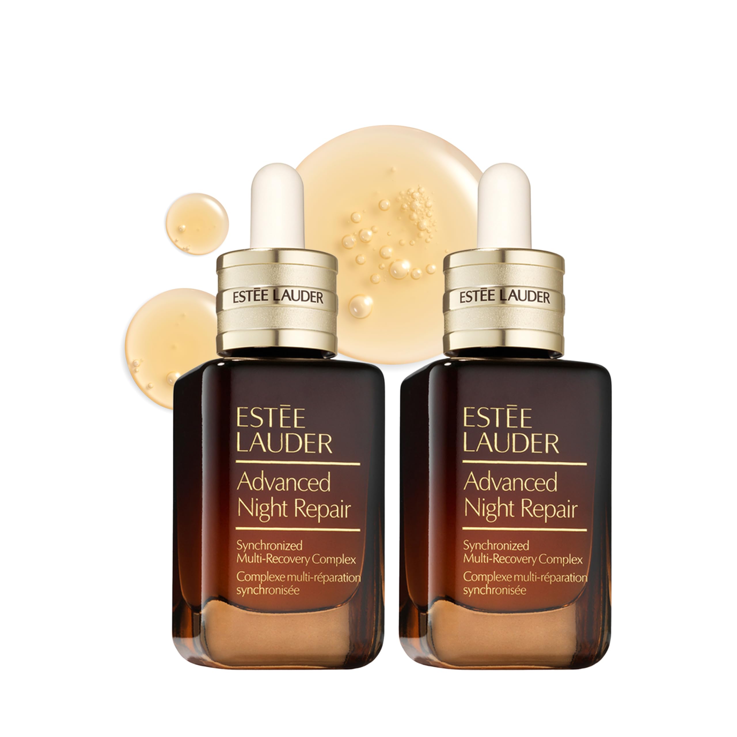 Photo 1 of Estée Lauder Advanced Night Repair Duo Face Serum Synchronized Multi-Recovery Complex with Hyaluronic Acid & Peptides | Anti Aging & Hydrating, 1.7 Fl Oz (Pack of 2)