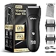 ENSSU Body Hair Trimmer for Men, Electric Manscape Groin Trimmer with Skin-Safe Ceramic Blade, Waterproof Ball Trimmer for Chest, Beard, and Pubic Hair