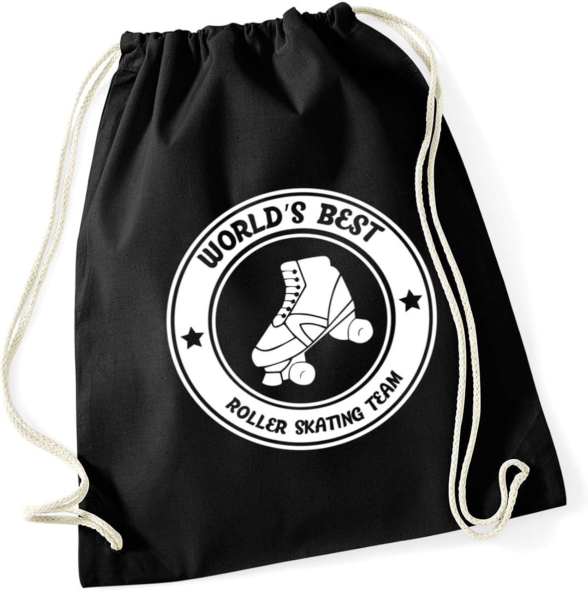 HippoWarehouse World's best roller skating team pocket Drawstring