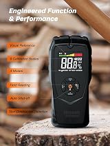 Mecurate Pinless Moisture Meter 4 Modes 9 Settings Backlit LCD view 7