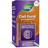Nature's Way Cell Fort&eacute; IP-6 &amp; Inositol, Immune System Support*, 240 ct | IP-6 &amp; inositol supplement featuring Calcium, Phosphorus, and Magnesium; Vegan; Free From Gluten, Dairy, Wheat, and Soy