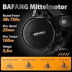 Bafang 48V 750W Electric Bike Conversion Kit Mid