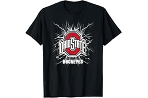 ELITE AUTHENTICS Ohio State Buckeyes 90's Lightning Officially Licensed T-Shirt