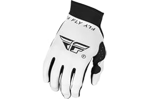 Fly Racing Pro Lite Men’s Glove – Lightweight MX & MTB Riding Glove, White/Black Large