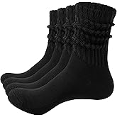 Eiatmoi Women's Slouch Crew Socks-Soft Scrunch thick Sock sole & Boot Socks | Stretchy Retro Style | All-Season Comfy