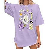 Oversized Magical Shirt Women Princess T-Shirt Magic Kingdom Shirts Family Vacation Castle Tee Tops