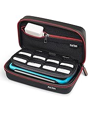 Nintendo New 2DS XL /New 3DS XL Custodia, Keten Alloggiamento Protettivo E Duro, Stoccaggio Durante Viaggi E In Casa Per Le Console Ei Accessori Di Nintendo