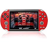 X7 Handheld Game Console, Built in 10000 Games and 10 Emulators, 4.1Inch H D Screen Rechargeable Retro Console, Retro Gaming Handheld Support Video Output Music Ebook