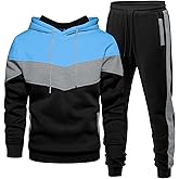 Riskrole Men's Hoodie Tracksuit 2 Pieces Set Athletic Casual Hooded Sweatshirt and Joggers Set Sweatsuit Outfits