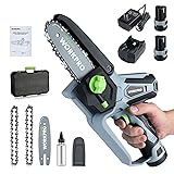 WORKPRO Mini Chainsaw, 6.3“ Cordless Electric