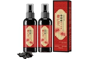 Saffron Hair Blackening Spray - Saffron Hair Spray, 100ml Herbal SaffronCare Essence Sprays, Natural Plant Gray Hair s to Bla