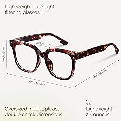 miyya Oversized Blue Light Glasses For