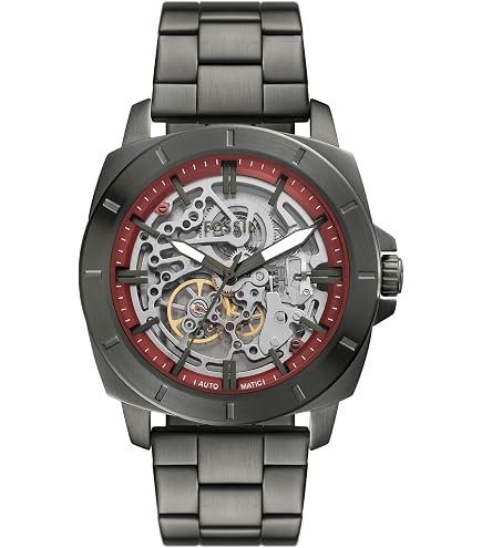 Amazon.com: Fossil Men's Automatic Stainless Steel and Leather