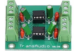 Garosa DRV134PA Stereo Conversion Board Unbalanced to Balanced Audio Converter Board Dual Channel Low Distortion 0.0005% at 1