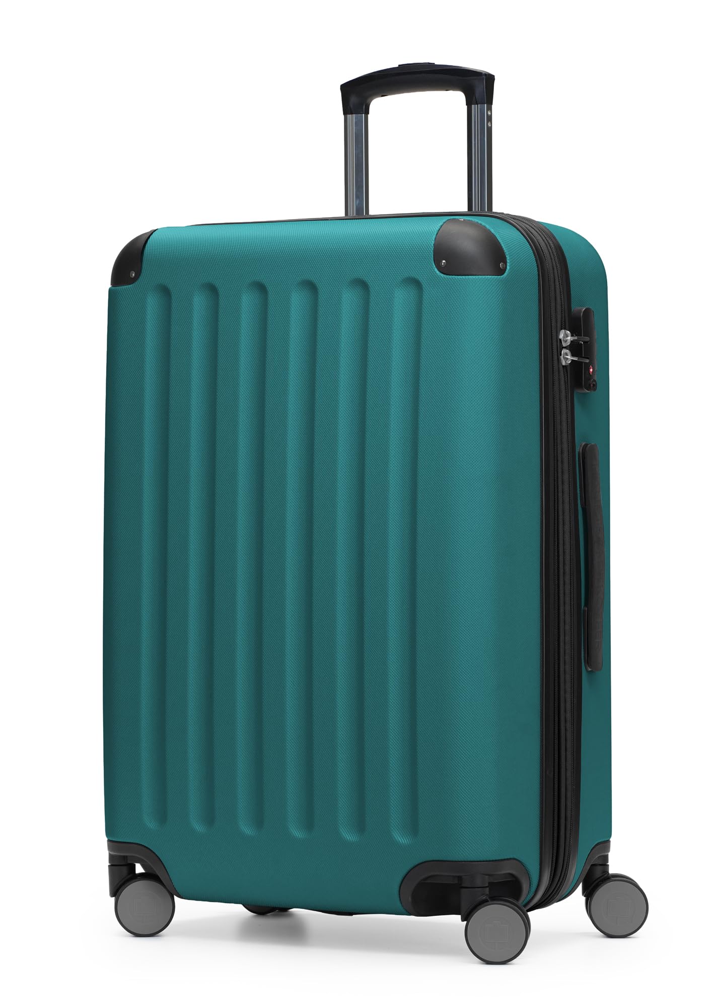 Hauptstadtkoffer Spree – Medium Hardshell Suitcase, TSA Lock, 4 Wheels, Trolley Luggage, Rolling Suitcase, Travel Case with Expandable Capacity, 65 cm, 74 Liters, Aquagreen