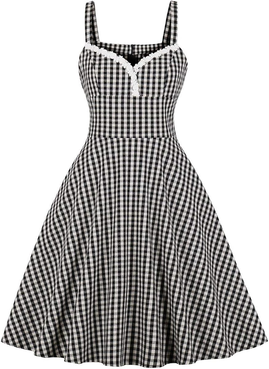 one piece dress checks