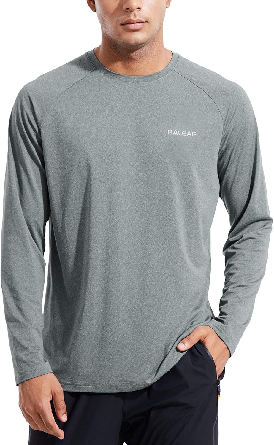 BALEAF EVO Men's Dri Fit Shirts Long Sleeve SPF Quick Dry Cooling Lightweight UPF50+ Shirt Hiking Running Workout Outdoor at  Men’s Clothing store