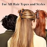 Kitsch 5 Inch Large Claw Clips Thick Hair Matte Black & Tortoise 2 Pack view 5