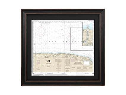 Amazon Com Patriotgearcompany Framed Nautical Chart 14805