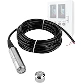 Liquid Level Sensor Cable Submersible Transmitter Water Level Sensor Detector Cable, IP68 Liquid Level Transducer, 4-20mA Water Level Sensor Detector