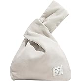 Anopo Small Corduroy Wristlet Handbag for Women Japanese Knot Bag Portable Wrist Bag Sleeve Knot Pouch