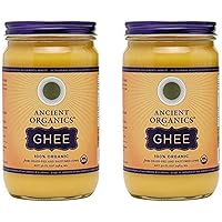 Ancient Organics Ghee, Organic Grass Fed Ghee Butter – Gluten Free Ghee, Clarified Butter, Vitamins & Omegas, Lactose…