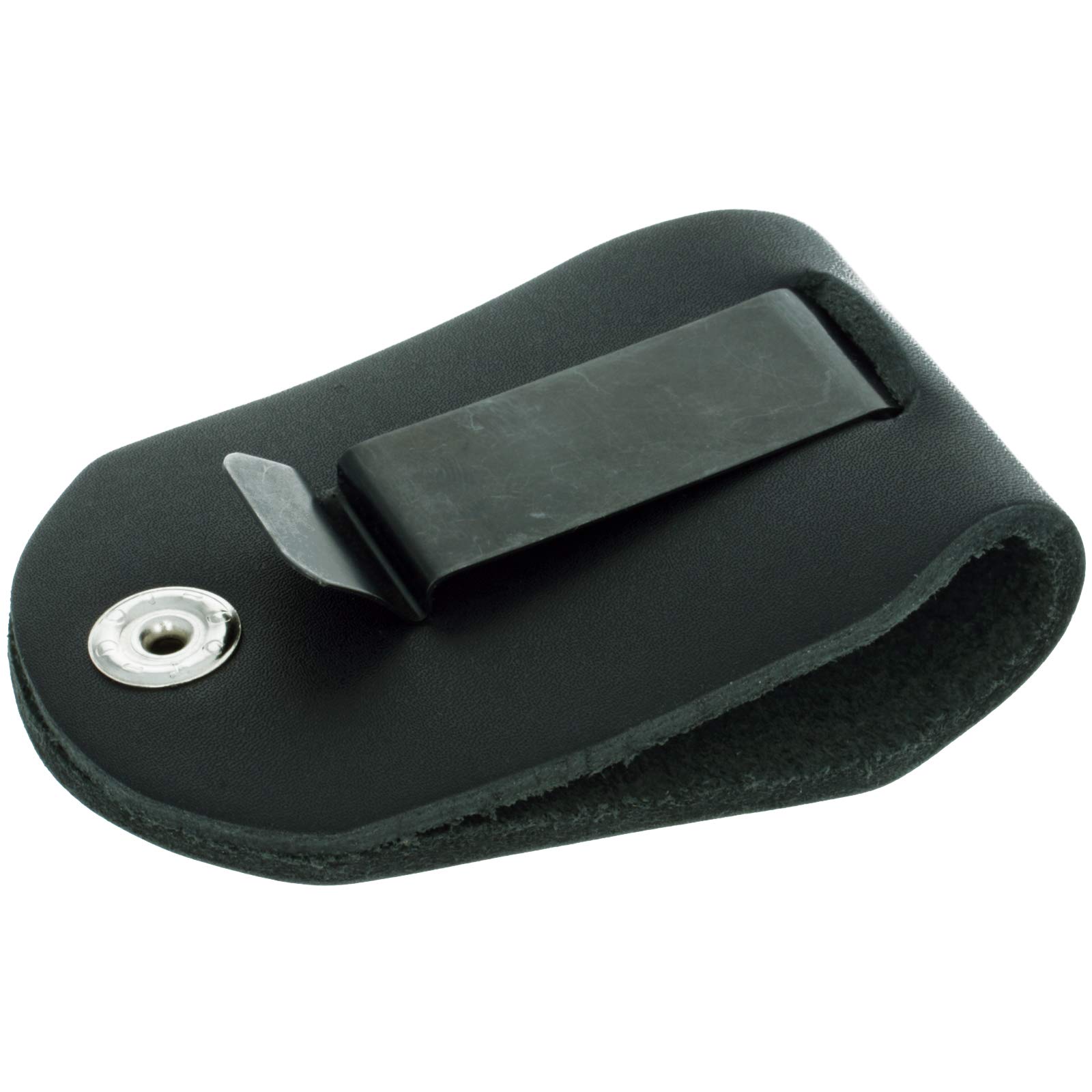 ASR Federal Universal Fit Leather Police Badge Holder with Metal Belt