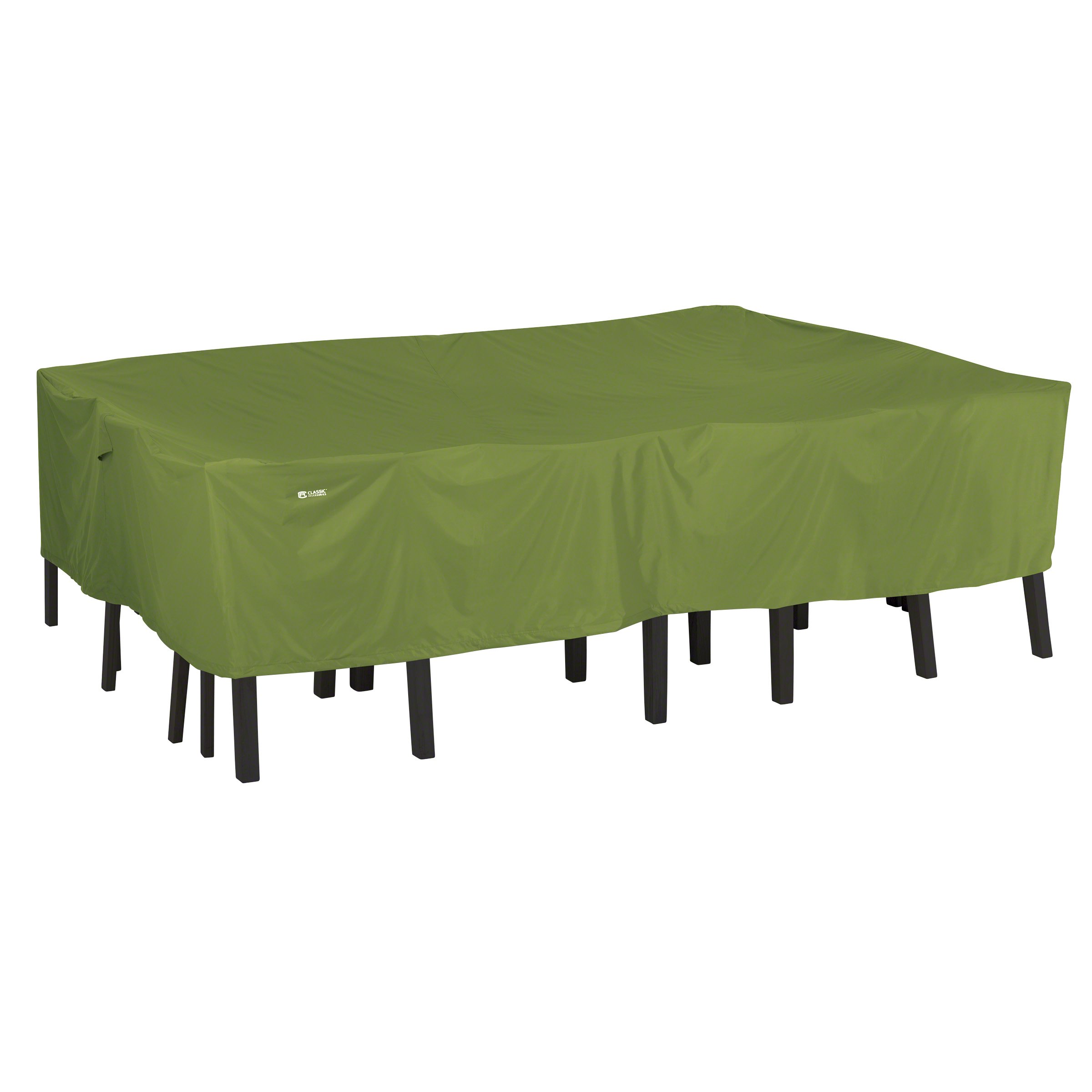 Classic Accessories Sodo Rectangular/Oval Patio Table & Chair Set Cover - Tough and Weather Resistant Patio Set Cover, Large (55-344-051901-EC)