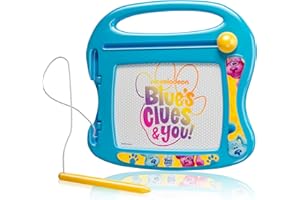 LOLLIPOP Blue's Clues Magnetic Board for Kids, Erasable Toddler Drawing Pad, Magic Sketcher, Sketch & Doodle Travel Toy, Blue