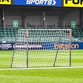 FORZA Steel42 Soccer Goal &ndash; Heavy-Duty Steel Garden Goal with 42mm galvanised Frame, Weatherproof net, Tool-Free Setup, Multiple Sizes &amp; Optional rebounder kit