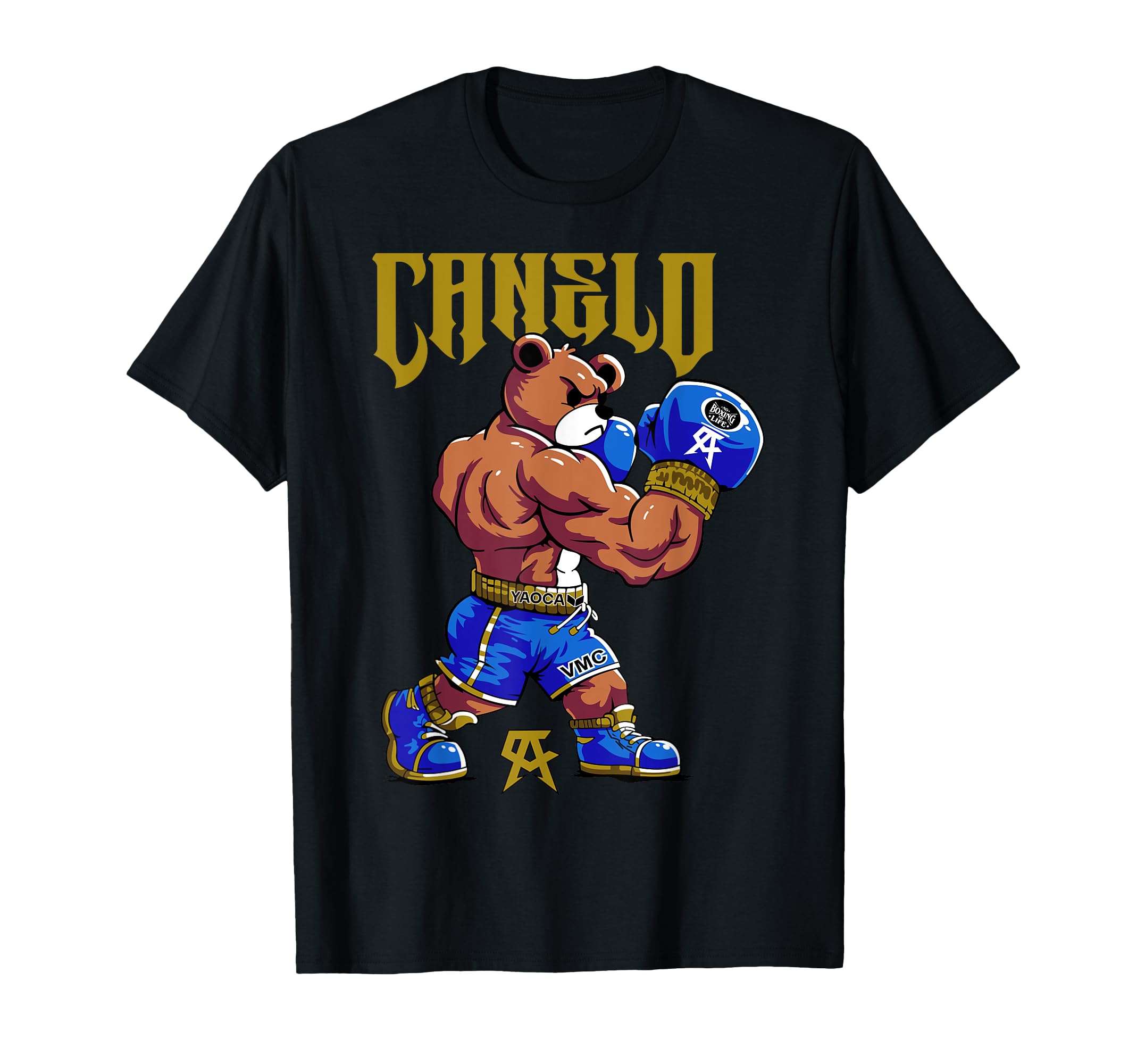 Photo 1 of Alvarez Mexicano Boxing Bear Mexican Pride Patriotic Retro T-Shirt
