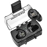PROHEAR Electronic Sound Suppression Hearing Protection Earbuds for Shooting with Rechargeable,NRR 22dB Ear Protection and 4X Sound Amplification for Gun Range, Hunting,Black