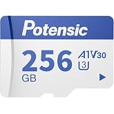 Potensic 256GB Memory Card for Drones, A1, U3, V30, Read Speed up to 100 MB/s