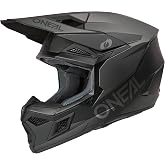 O'NEAL 3 SRS MX Helmet Adult Solid Black/Gray Small