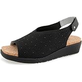JBU Women's Clarisse Casual Slingback Wedge Sandal